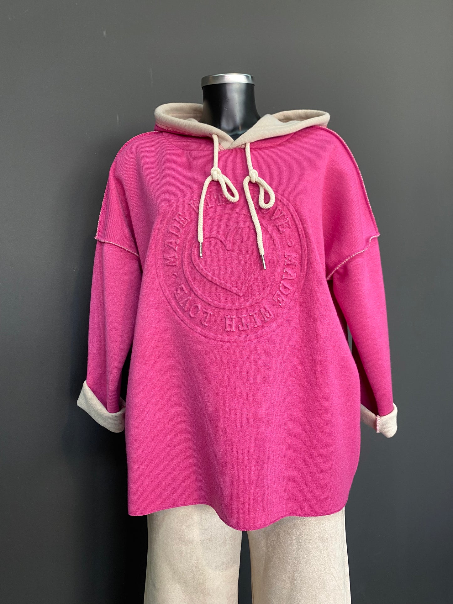 Pullover Made with Love (Pink)